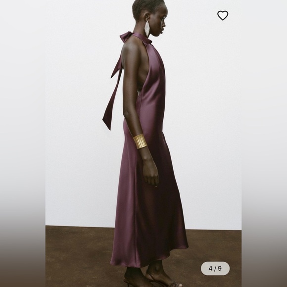 🔥🔥zara Purple Halter Neck Dress - Picture 4 of 7
